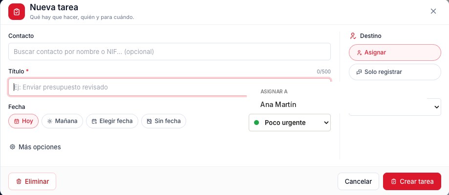 Crear y asignar una tarea en DAKOKU (ejemplo)